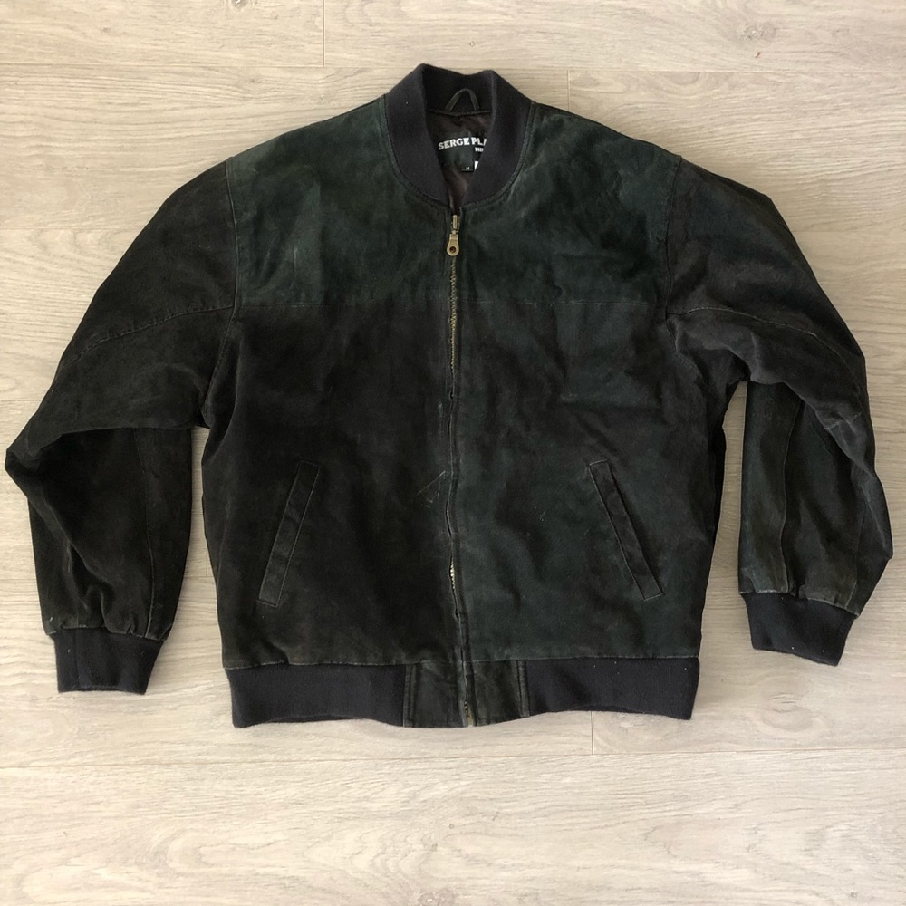 Vintage Black Suede Jacket